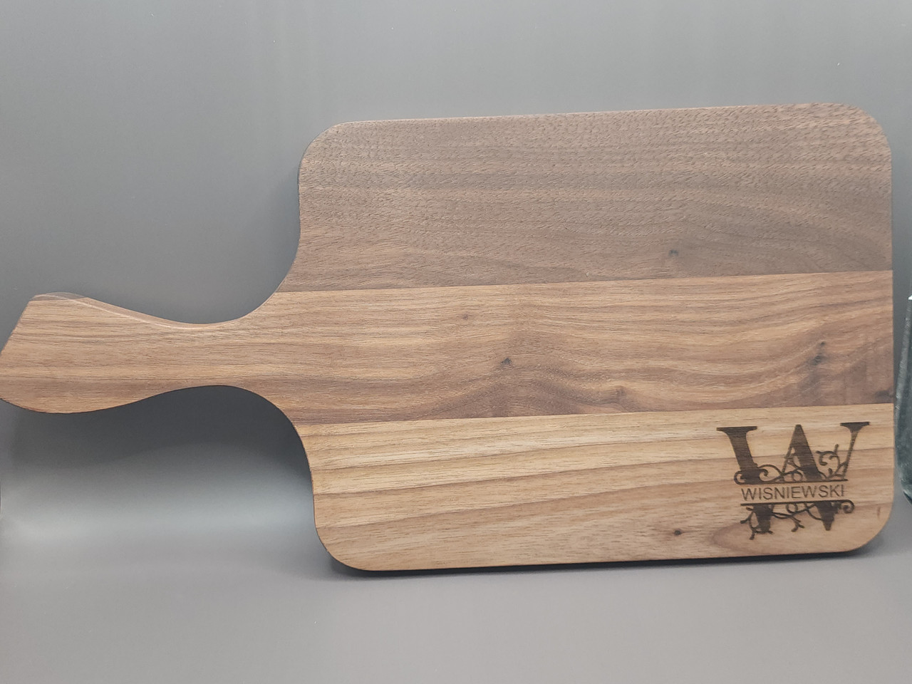Personalized wooden serving board with custom engraving