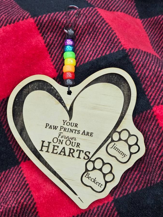 Real personalized pet memorial ornament